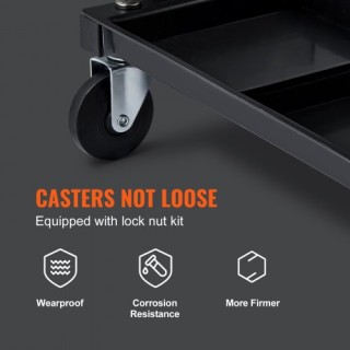 VEVOR  Σκαμπό Συνεργείου 250 LBS με Θέση Μηχανικού και Δίσκο Εργαλε...