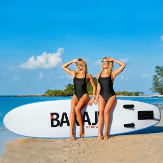 BAKAJI Φουσκωτή Σανίδα SUP Paddle Board με Κουπί και Αξεσουάρ 320 x...