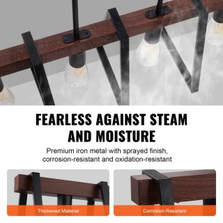 Ρυθμιζόμενο Φωτιστικό Τραπεζαρίας με 4 λαμπτήρες 60W VEVOR XXDT... Ρυθμιζόμενο Φωτιστικό Τραπεζαρίας με 4 λαμπτήρες 60W VEVOR XXDT...