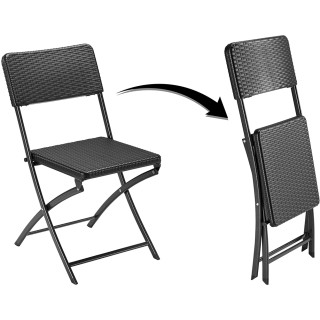 BAKAJI Σετ Τραπέζι + 4 Πτυσσόμενες Καρέκλες Εξωτερικού Χώρου Κήπου... BAKAJI Σετ Τραπέζι + 4 Πτυσσόμενες Καρέκλες Εξωτερικού Χώρου Κήπου...