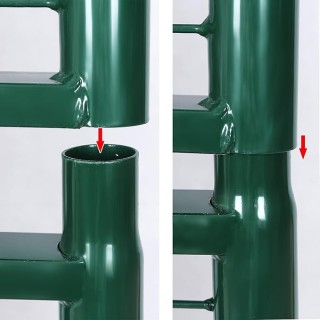 Πόρτα Περίφραξης Κήπου από Γαλβανισμένο Χάλυβα 87x150cm  SONGMICS  ...