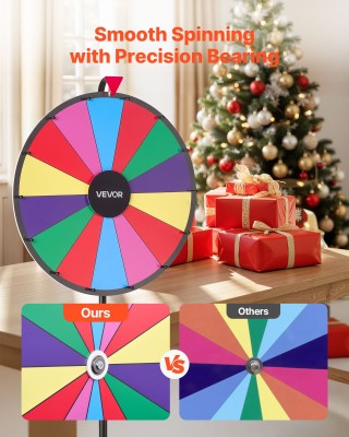 VEVOR Τροχός Τύχης 24 με 14 Θέσεις και Τρίποδο, Ρυθμιζόμενο Ύψος, Ε...