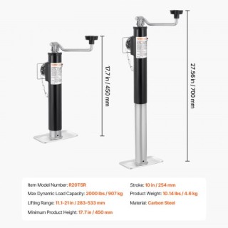 VEVOR Γρύλος Τρέιλερ Συγκολλητός με Περιστρεφόμενη Βάση 2000 lbs 10... VEVOR Γρύλος Τρέιλερ Συγκολλητός με Περιστρεφόμενη Βάση 2000 lbs 10...