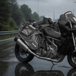 VEVOR Πλαϊνές Αδιάβροχες Σαμαράδες Μοτοσυκλέτας 28L (17.9x6.7x9.4 i...