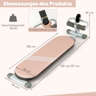 Costway  Πολυλειτουργικός Ρυθμιζόμενος Πάγκος Γυμναστικής με Πολλαπ...