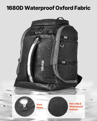 VEVOR Σακίδιο Μεταφοράς Μπότες Σκι 65L με Δυνατότητα Μεταφοράς Χιον...