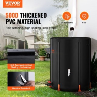 Συλλεκτής Βρόχινου Νερού VEVOR 250L με Βαλβίδες και Κιτ Υπερχείλιση...