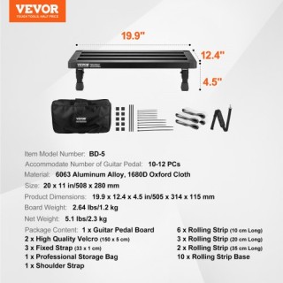 Πεταλιέρα Κιθάρας VEVOR 20 x 11 Αλουμινίου με Τσάντα Μεταφοράς BDD... Πεταλιέρα Κιθάρας VEVOR 20 x 11 Αλουμινίου με Τσάντα Μεταφοράς BDD...