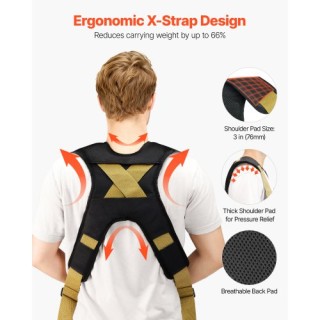 VEVOR Σύστημα Μεταφοράς 2 Ατόμων, Με Ιμάντες Στήριξης έως 453.6 kg ...