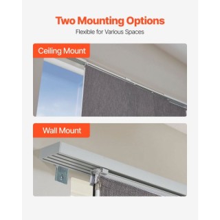 VEVOR Επέκτασιμος Σταθερός Ραβδοκουρτίνας 116-218 εκ. Κόψιμο σε Σκο...