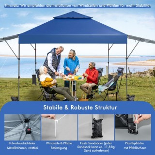 Costway Αναδιπλούμενη Τέντα Εξωτερικού Χώρου με Διπλές Τέντες και ... Costway Αναδιπλούμενη Τέντα Εξωτερικού Χώρου με Διπλές Τέντες και ...