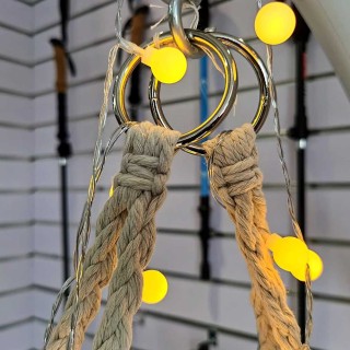 BAKAJI  Κρεμαστή Πολυθρόνα Κήπου Υφασμάτινη Κουνιστή Καρέκλα Αιώρημ...