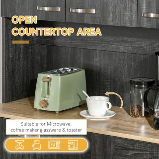 HOMCOM Ψηλή Ξύλινη Ντουλάπα με Συρτάρια και Ντουλάπια, 101x39x180 c... HOMCOM Ψηλή Ξύλινη Ντουλάπα με Συρτάρια και Ντουλάπια, 101x39x180 c...