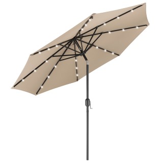 BAKAJI Ομπρέλα Κήπου 270 εκ. με Φώτα LED Αντιανεμική Εξωτερική Ομπ... BAKAJI Ομπρέλα Κήπου 270 εκ. με Φώτα LED Αντιανεμική Εξωτερική Ομπ...