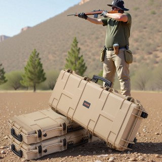 VEVOR Αδιάβροχη & Ανθεκτική Σκόνης Θήκη Όπλου με Προεγκοπή Αφρού, 1...