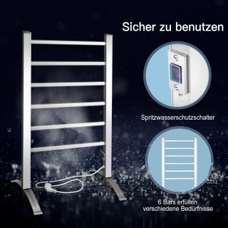 Costway 2 σε 1 Θερμαντήρας Πετσετών με 6 Ράβδους για Τοίχο ή Ελεύθ... Costway 2 σε 1 Θερμαντήρας Πετσετών με 6 Ράβδους για Τοίχο ή Ελεύθ...