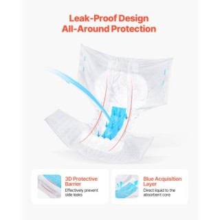 VEVOR Ενηλίκων Πάνες με Αυτοκόλλητες Ταινίες Ακράτειας για Άνδρες κ... VEVOR Ενηλίκων Πάνες με Αυτοκόλλητες Ταινίες Ακράτειας για Άνδρες κ...