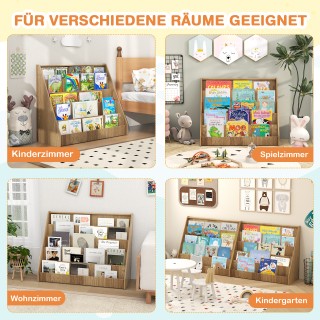 Costway Παιδική Ραφιέρα με 5 Θέσεις - Παιδική Βιβλιοθήκη, Ραφιέρα Ε...