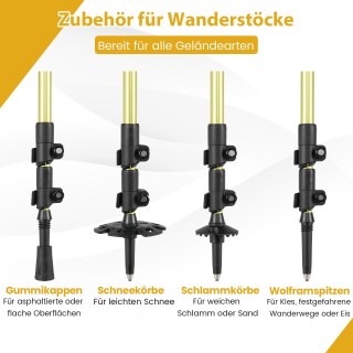 Costway Παιδικά Χιονοπέδιλα με Τηλεσκοπικούς Μπατόν & Τσάντα Μεταφο...