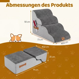 Costway Σκαλοπάτια για Κατοικίδια με 4 Σκαλοπάτια, Ύψος 50 εκ., για... Costway Σκαλοπάτια για Κατοικίδια με 4 Σκαλοπάτια, Ύψος 50 εκ., για...