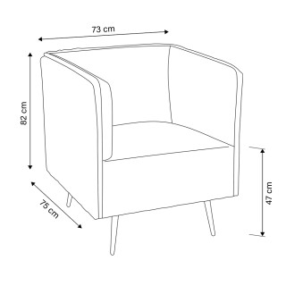 Galileo Πολυθρόνα vintage γκρι σε ξύλο με επένδυση από πολυεστέρα ε... Galileo Πολυθρόνα vintage γκρι σε ξύλο με επένδυση από πολυεστέρα ε...