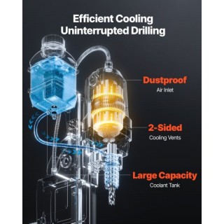 VEVOR Μαγνητικό Δράπανο 1400W 1.6 in 800 RPM CLZJPDJ40MMKUHBJ6V2