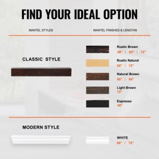 Ξύλινο Ράφι Τζακιού Ρουστίκ 182.8 x 20.3 x 12.7cm Καφέ FBJXBLJ72YC... Ξύλινο Ράφι Τζακιού Ρουστίκ 182.8 x 20.3 x 12.7cm Καφέ FBJXBLJ72YC...