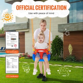 Κούνια 3-σε-1 VEVOR για Νήπια με Ρυθμιζόμενα Σχοινιά και Γάντζους S... Κούνια 3-σε-1 VEVOR για Νήπια με Ρυθμιζόμενα Σχοινιά και Γάντζους S...