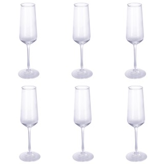 Galileo Σετ 6 διάφανα γυάλινα ποτήρια 250 ml Rubino Sibilla 5919696