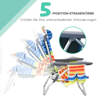 Costway Σετ 3 τεμ. Πολύχρωμες Ξαπλώστρες Παραλίας & Πτυσσόμενο Τραπ... Costway Σετ 3 τεμ. Πολύχρωμες Ξαπλώστρες Παραλίας & Πτυσσόμενο Τραπ...