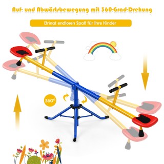 Costway Διθέσια παιδική τραμπάλα μεταλλική καρουζέλ 182 x 29 x 86 ... Costway Διθέσια παιδική τραμπάλα μεταλλική καρουζέλ 182 x 29 x 86 ...