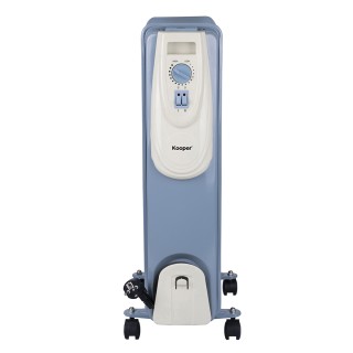 Kooper Καλοριφέρ λαδιού 9 στοιχείων 2000 W μπλε και ελεφαντόδοντο N...
