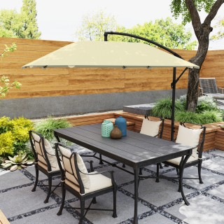 Outsunny Ομπρέλα με ρυθμιζόμενη κάλυψη και βάση σε σχήμα σταυρού, α... Outsunny Ομπρέλα με ρυθμιζόμενη κάλυψη και βάση σε σχήμα σταυρού, α...