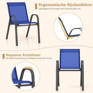 Costway  Σετ Καρεκλών Βεράντας με Εργονομική Πλάτη 56 x 70 x 84 cm ...