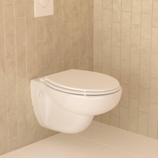 5FIVE Simply smart Καπάκι Λεκάνης Λευκού Ξύλου MDF με Ρυθμιζόμενους... 5FIVE Simply smart Καπάκι Λεκάνης Λευκού Ξύλου MDF με Ρυθμιζόμενους...