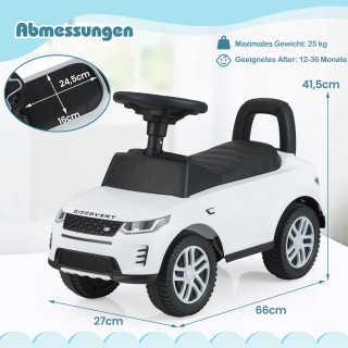 Costway Παιδικό Λευκό Αυτοκίνητο Παιχνίδι με Αποθηκευτικό Χώρο TQ10...