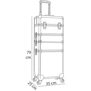 BAKAJI Βαλίτσα Μακιγιάζ Αισθητικής Beauty Case 4 σε 1 Χρυσή με Απο... BAKAJI Βαλίτσα Μακιγιάζ Αισθητικής Beauty Case 4 σε 1 Χρυσή με Απο...