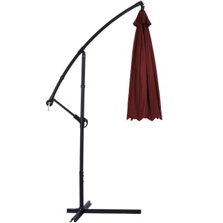 BAKAJI Ομπρελόκηπος Αποκεντρωμένος 3x3 μτ Κόκκινο Κρασί Κολόνα Αλο... BAKAJI Ομπρελόκηπος Αποκεντρωμένος 3x3 μτ Κόκκινο Κρασί Κολόνα Αλο...