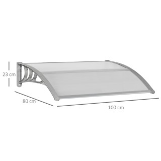 Outsunny κουβούκλιο σε Anti-UV Outdoor Polycarbonate για Πόρτες και... Outsunny κουβούκλιο σε Anti-UV Outdoor Polycarbonate για Πόρτες και...