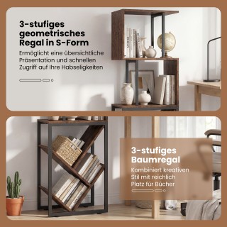 Costway Γωνιακή βιβλιοθήκη δεντρόμορφη με 3 ανοιχτά ράφια, 39,5 x 2... Costway Γωνιακή βιβλιοθήκη δεντρόμορφη με 3 ανοιχτά ράφια, 39,5 x 2...