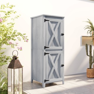 Outsunny Κήπος Αποθήκη Εργαλείων με 2 Ντουλάπια, Πόρτες με Κλείδωμα...