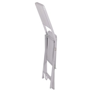 Galileo Λευκή σατινέ μεταλλική πτυσσόμενη καρέκλα Eden Est 5921808