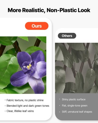 VEVOR Επεκτεινόμενο Φράχτη Απορρήτου με Τεχνητό Κισσό, 64.9 x 310 c... VEVOR Επεκτεινόμενο Φράχτη Απορρήτου με Τεχνητό Κισσό, 64.9 x 310 c...