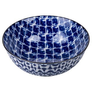 Villa DEste  Μπωλ από γκρε 1800 ml διπλή διακόσμηση Confusion 5922206