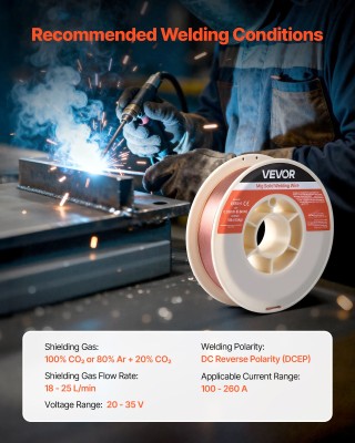 VEVOR Σύρμα Συγκόλλησης MIG ER70S-6 0.8mm 4.5kg για Ααθροίστη Συγκο...