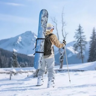 VEVOR Σακίδιο Μεταφοράς Μπότες Σκι, 55L, Διαστάσεις 16.1 x 10.6 x 1...