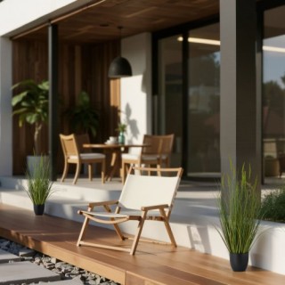 VEVOR Τεχνητό Φυτό Χόρτου 2 Pack 889mm Καλάμια σε Γλάστρα, Ποιότητα...