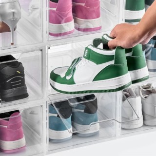 VEVOR Διαφανή Λευκά Στοιβαζόμενα Κουτιά Παπουτσιών (9 Τεμάχια) Μέγε... VEVOR Διαφανή Λευκά Στοιβαζόμενα Κουτιά Παπουτσιών (9 Τεμάχια) Μέγε...