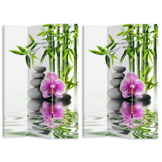 BAKAJI Παραβάν 3 Πάνελ Εκτύπωση Μπρος-Πίσω Πέτρες Ορχιδέα ΖΕΝ 180x... BAKAJI Παραβάν 3 Πάνελ Εκτύπωση Μπρος-Πίσω Πέτρες Ορχιδέα ΖΕΝ 180x...