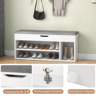 Costway Πολυλειτουργική Παπουτσοθήκη 104 x 48 x 30 εκ, με Κάθισμα... Costway Πολυλειτουργική Παπουτσοθήκη 104 x 48 x 30 εκ, με Κάθισμα...